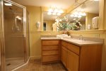 Bathroom at Pollard Brook Resort in Lincoln NH